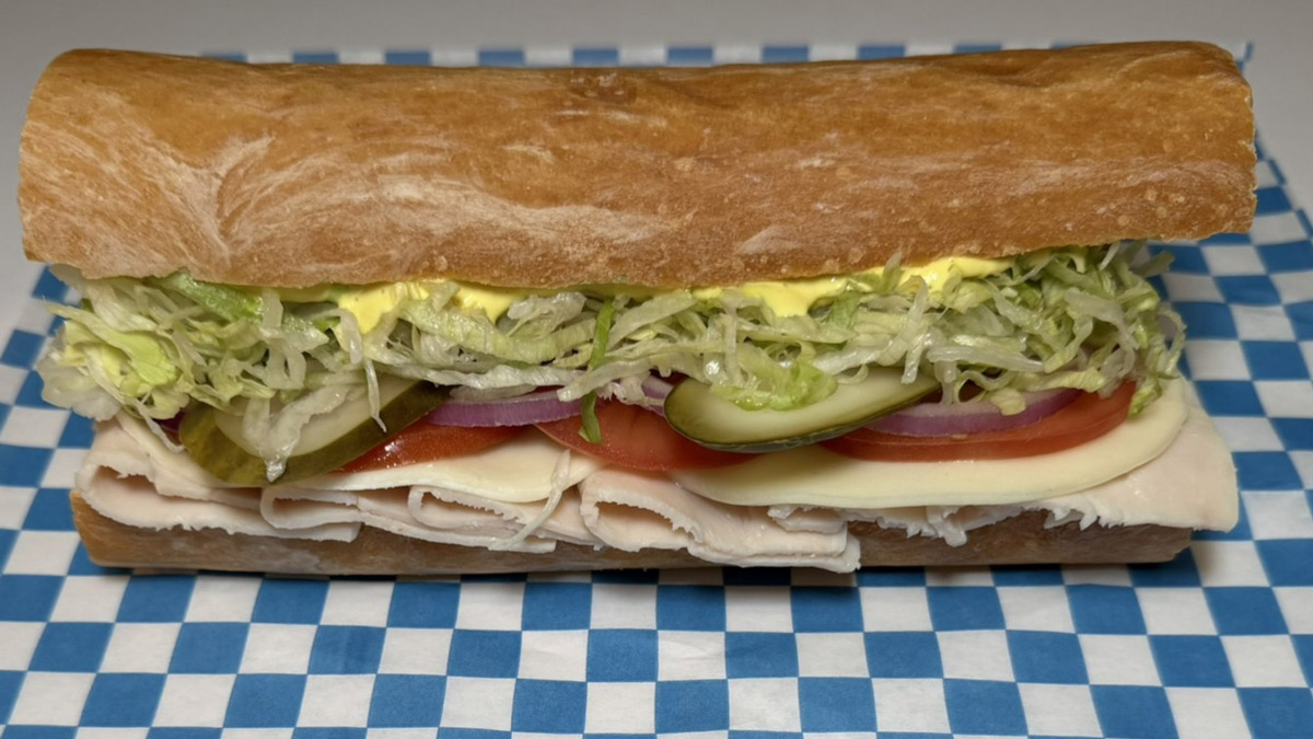 Classic six inch turkey sub