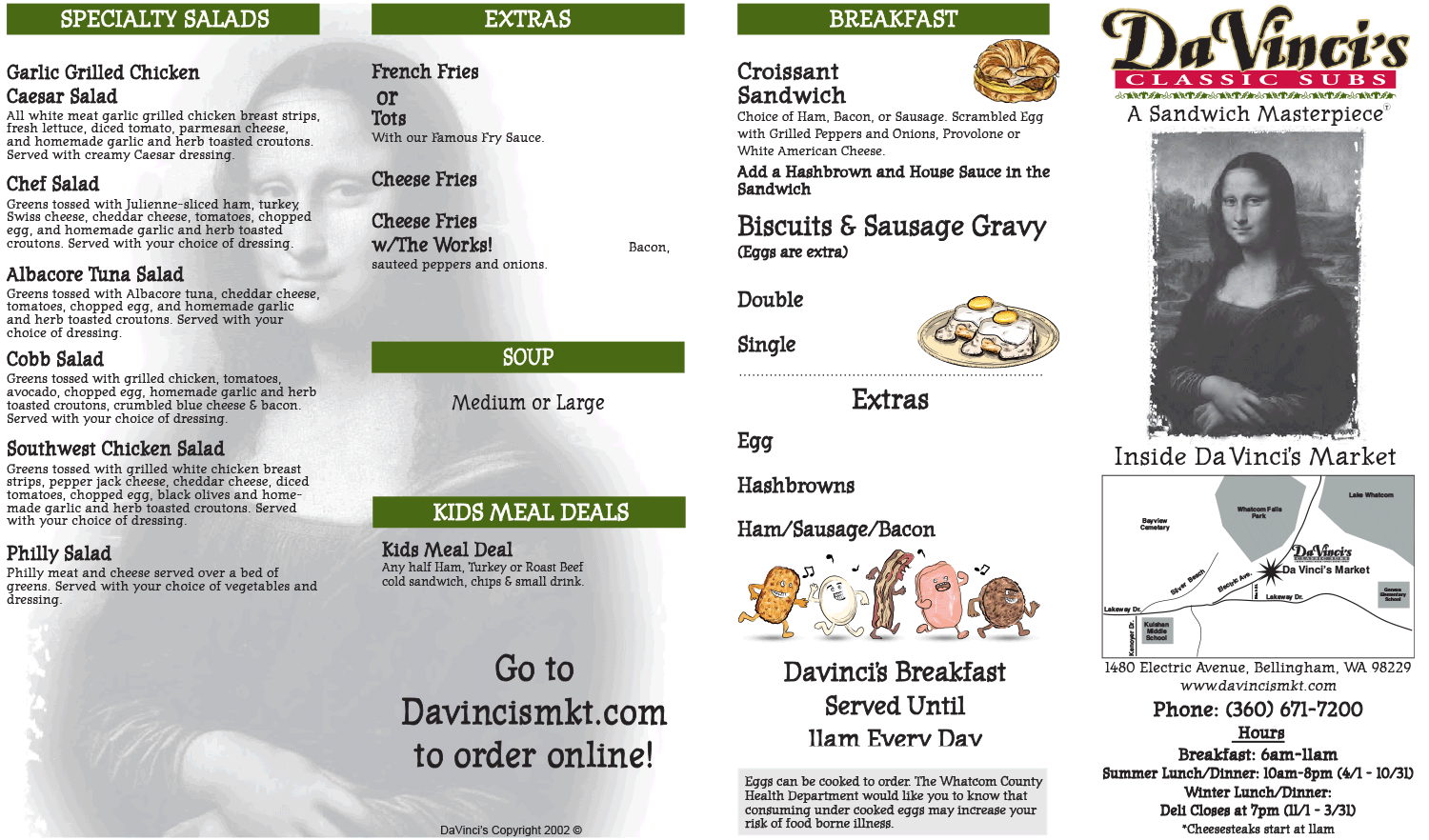 DaVinci's Market Bellingham page 2