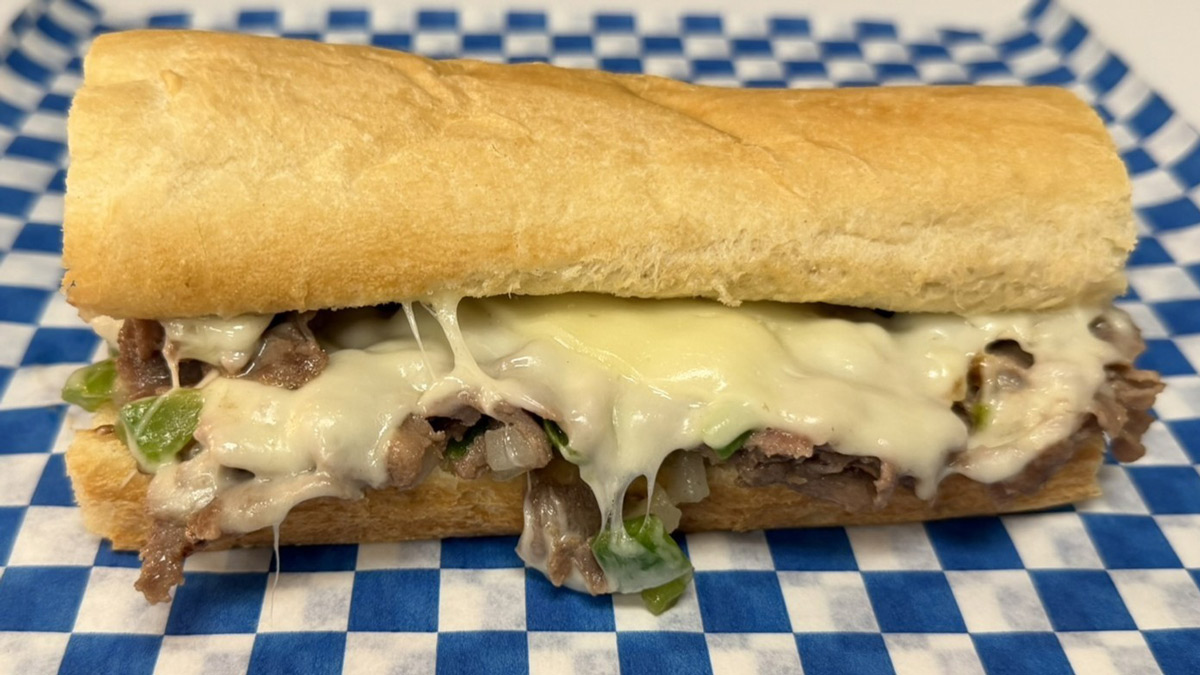 Griddle cheese steak